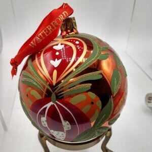 Waterford Holiday Heirlooms Irish Harvest Ball Ornament Made in Romania W/Box